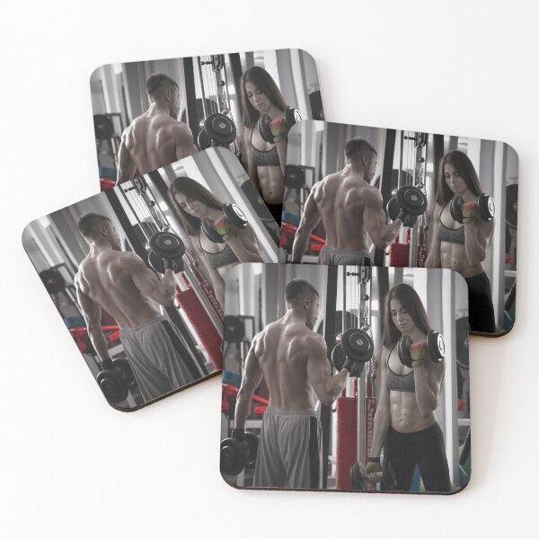 Item preview, Fit Female Fit Male Dumbbell Workout Gym designed and sold by 108dragons.