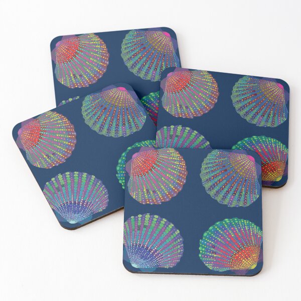 Item preview, Vibrant seashells designed and sold by luluillustra1.
