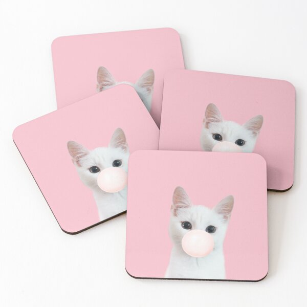 Aperçu de l'œuvre Chat Bubble Gum en rose créée et vendue par ESCAPZ.
