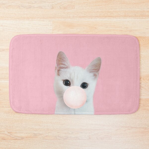 Item preview, Bubble gum cat in pink designed and sold by ESCAPZ.