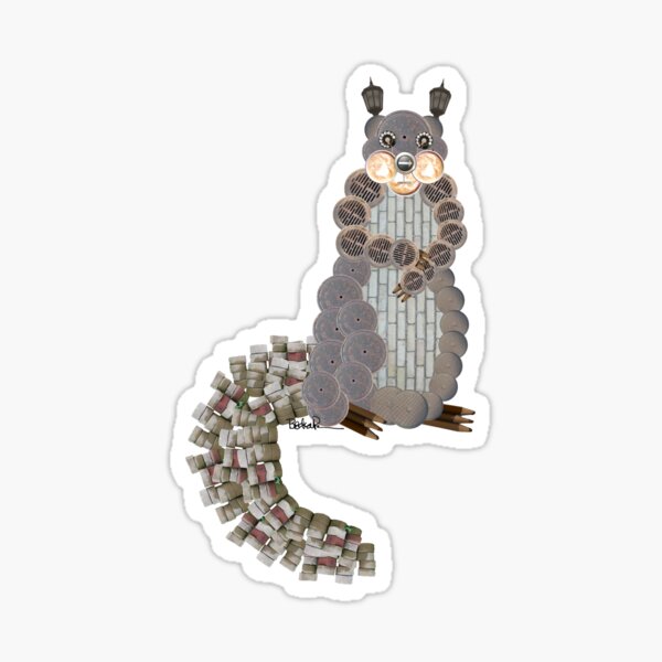 Busy Body Squirrel Sticker
