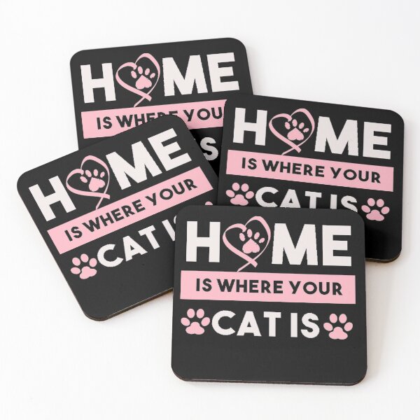 Item preview, Home Is Where Your Cat Is -  feminism ,feminist artist, cute cat, Girl Gift designed and sold by BestDes.
