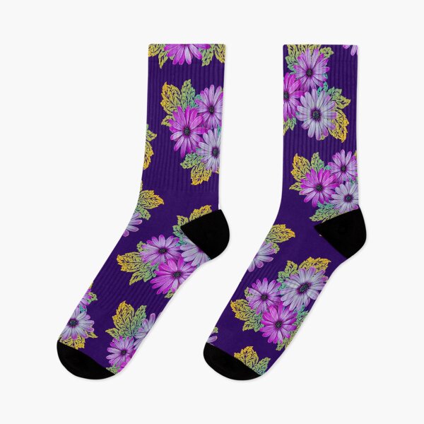 Item preview, Purple floral pattern designed and sold by cizito.