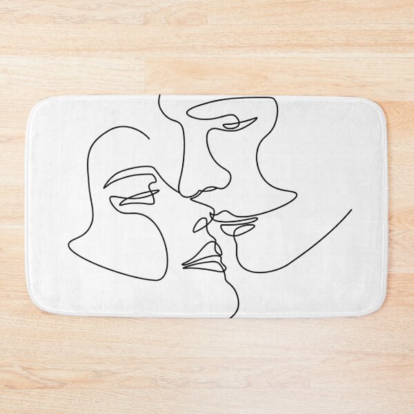 Item preview, Couples Line Art Face  designed and sold by Dollfacedesign.