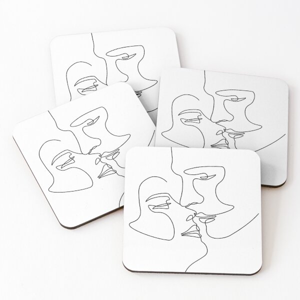 Item preview, Couples Line Art Face  designed and sold by Dollfacedesign.