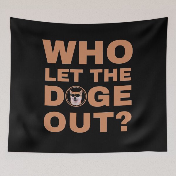 Item preview, Who Let The Doge Out - Funny Shiba Inu Crypto Meme designed and sold by molamode.
