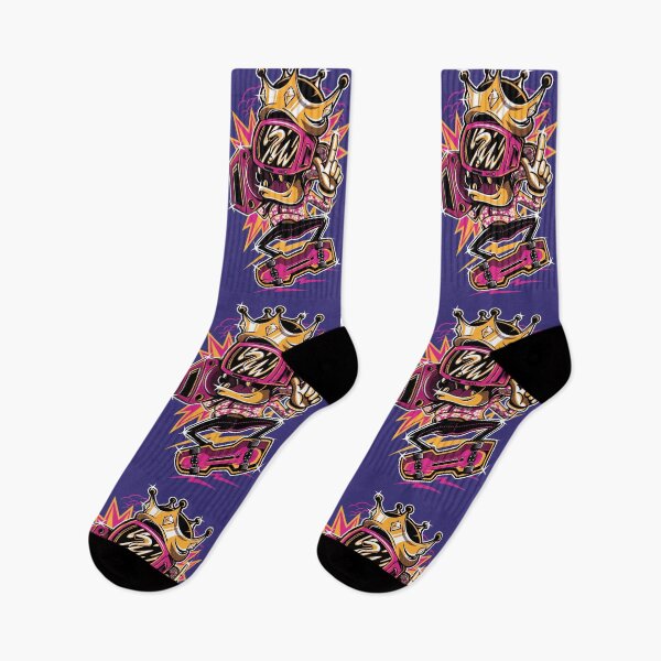 Item preview, Skateboarding Monster with Crown, Boombox and Goggles designed and sold by SLAG-Creative.