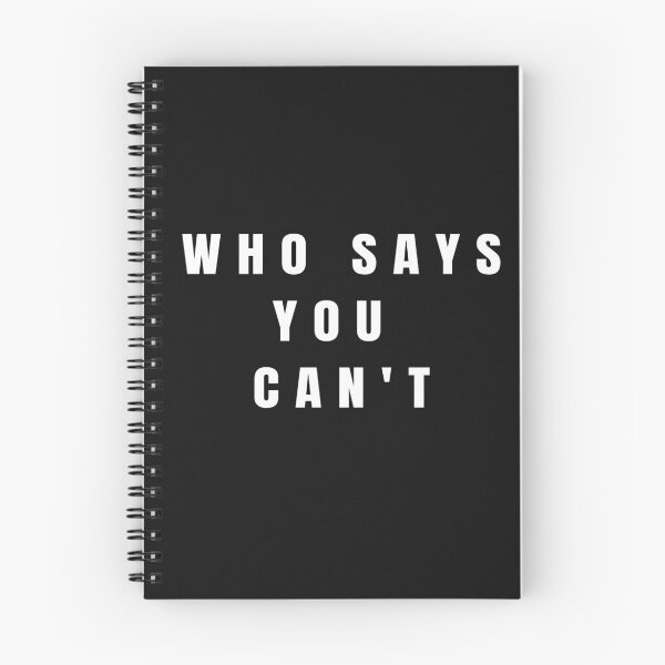 Item preview, who says you can't (white) designed and sold by Nikmay Design.