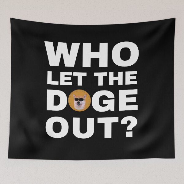 Item preview, Who Let The Doge Out - Funny Shiba Inu Dog Meme designed and sold by molamode.