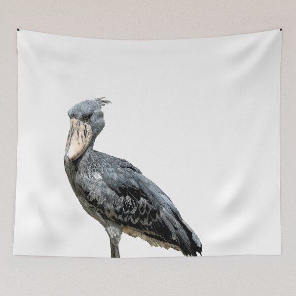 Item preview, Shoebill, Balaeniceps rex, also known as whalehead or shoe-billed stork, is a very large stork-like bird. It derives its name from its massive shoe-shaped bill. designed and sold by Artsy Boulevard.