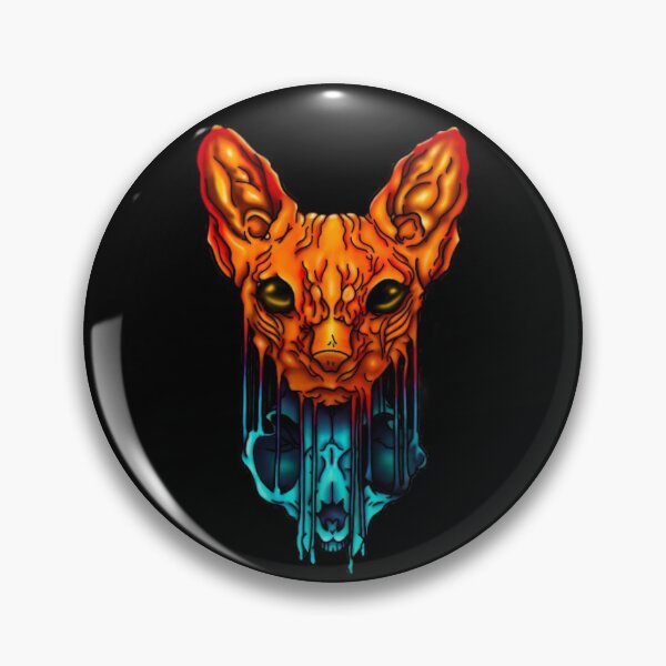 Item preview, Sphinx Cat and Skull designed and sold by ArtbyJodie.