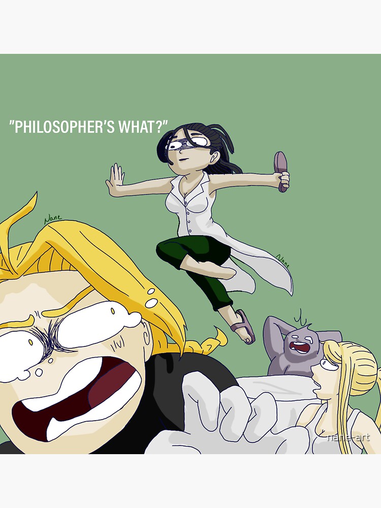 Fullmetal Alchemist La Chancla Meme Pegatina