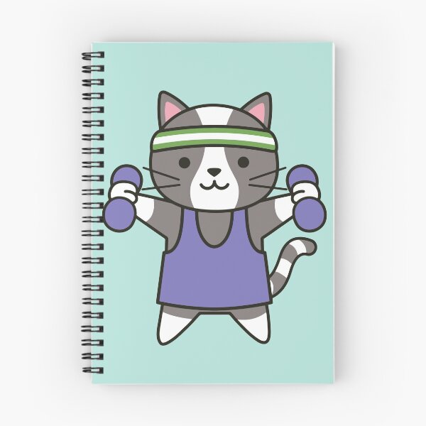 Item preview, Cute Cat Exercise Drawing designed and sold by SLAG-Creative.