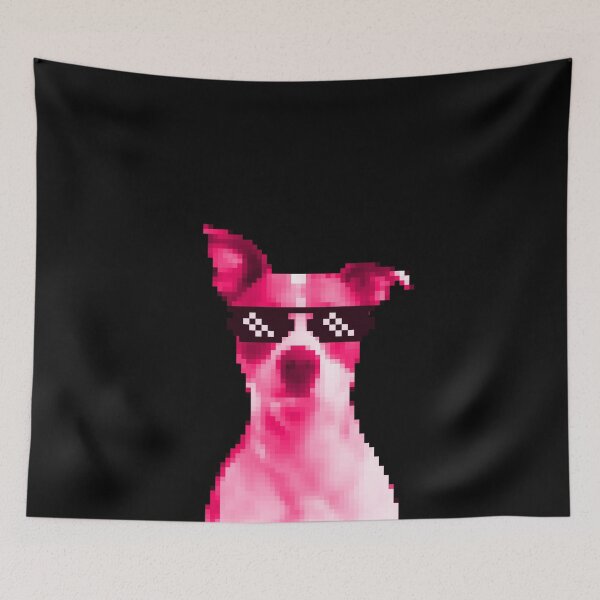 Item preview, Dog with sunglasses pixel retro designed and sold by emm-j.