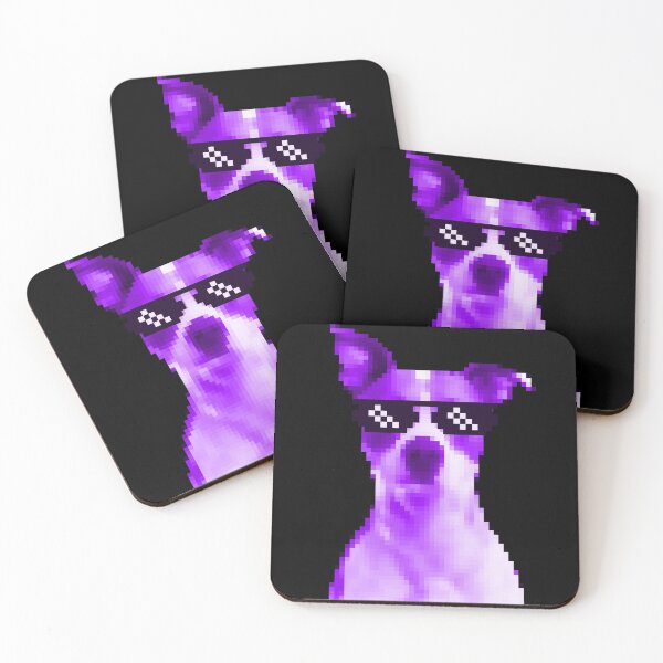 Item preview, Dog with sunglasses pixel retro designed and sold by emm-j.