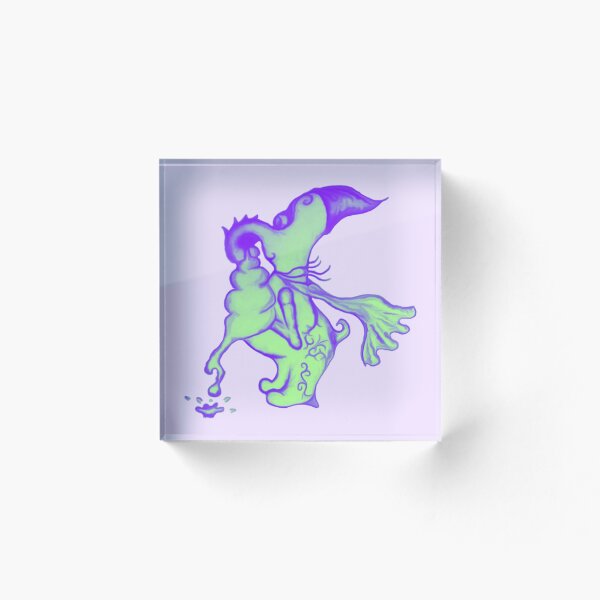 Item preview, Sneezy Mystical Baby Creature in a Wizarding Hat and Cape (Purple and Green) designed and sold by Olya Sago.