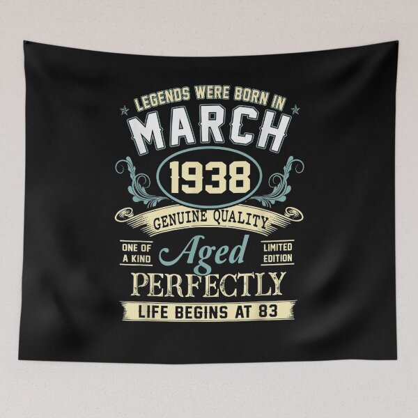 Item preview, March 1938 83rd Birthday Gift 83 Year Old Men Women  designed and sold by mylahKristian.