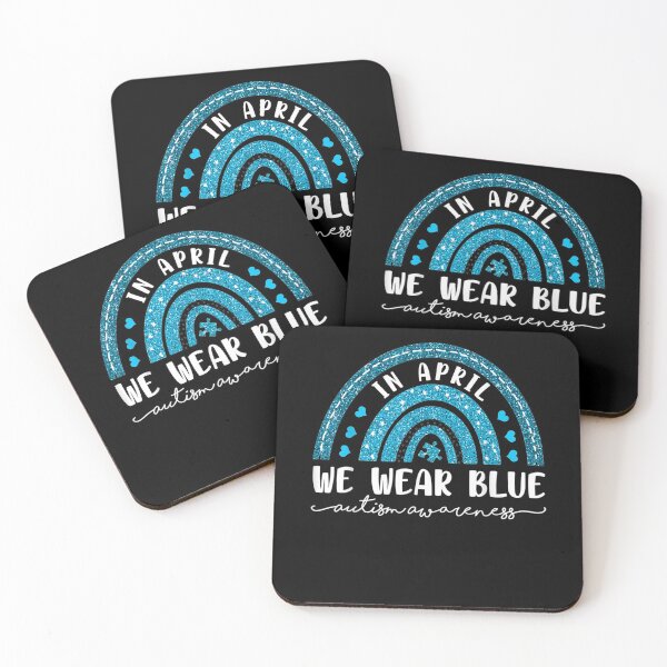 Item preview, Rainbow In April We Wear Blue Autism Awareness  designed and sold by mylahKristian.