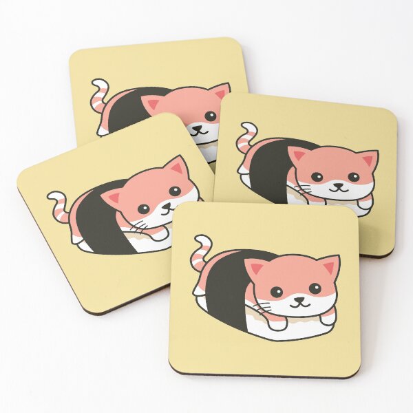 Item preview, Cute Sushi Cat Drawing designed and sold by SLAG-Creative.