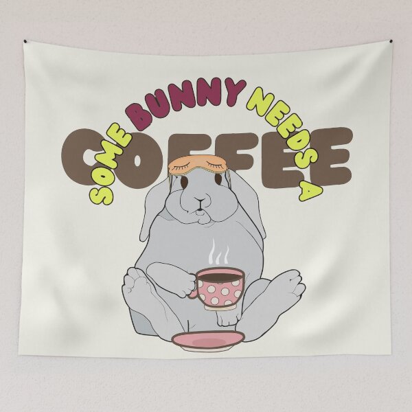 Item preview, Some Bunny Needs A Coffee II designed and sold by ViewerEqualsPhoton.