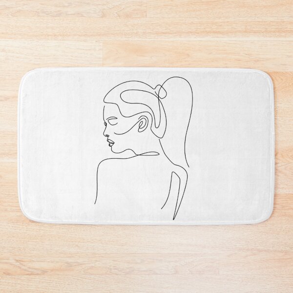 Item preview, Copy of Female Side Profile High Ponytail Hair Line Art designed and sold by Dollfacedesign.