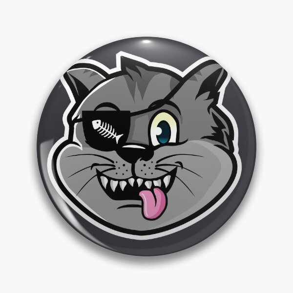 Item preview, Cartoon Pirate Cat with Eye Patch designed and sold by SLAG-Creative.