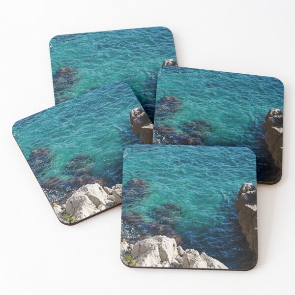 Item preview, Cote D Azur - Stark White and Silky Azure Blue designed and sold by Georgia Mizuleva.