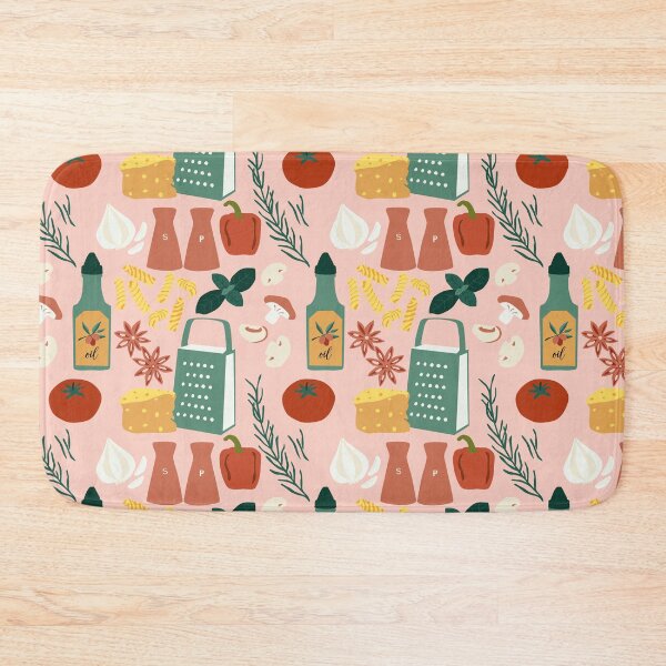 Item preview, Bon Appetit Pasta Ingredients Seamless Pattern designed and sold by dyesandpigments.