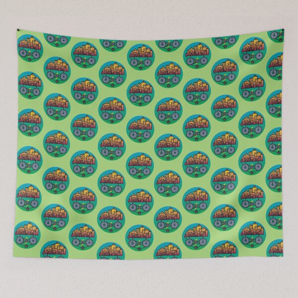 Item preview, GREEN CITY/ E-BIKE / GO-GREEN / MAKE OUR CITY GREEN AND FRESH/GREEN ENERGY designed and sold by pink-magic-moon.