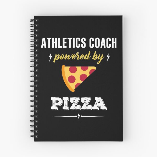 Artikelvorschau, Athletics Coach Powered By Pizza - Funny entworfen und verkauft von HaveYouHeard.