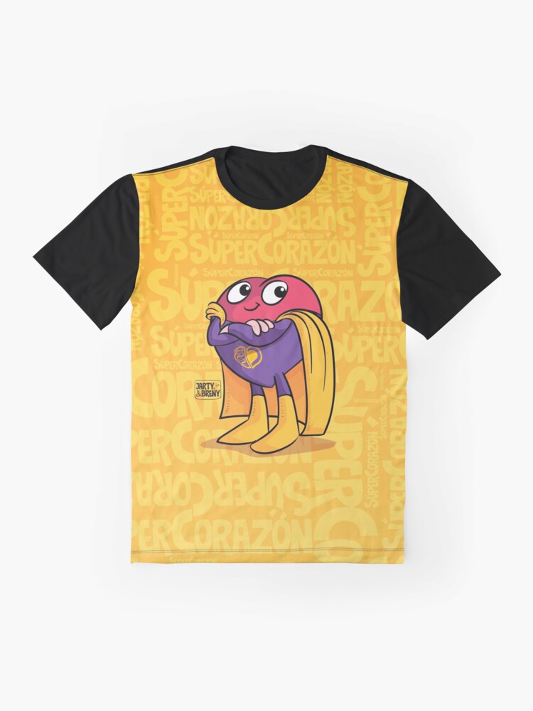 Vista alternativa de Camiseta gráfica Super Héroe Súper Corazón