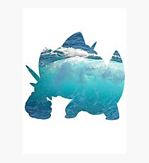 Mega Swampert used Hydro Pump Photographic Print