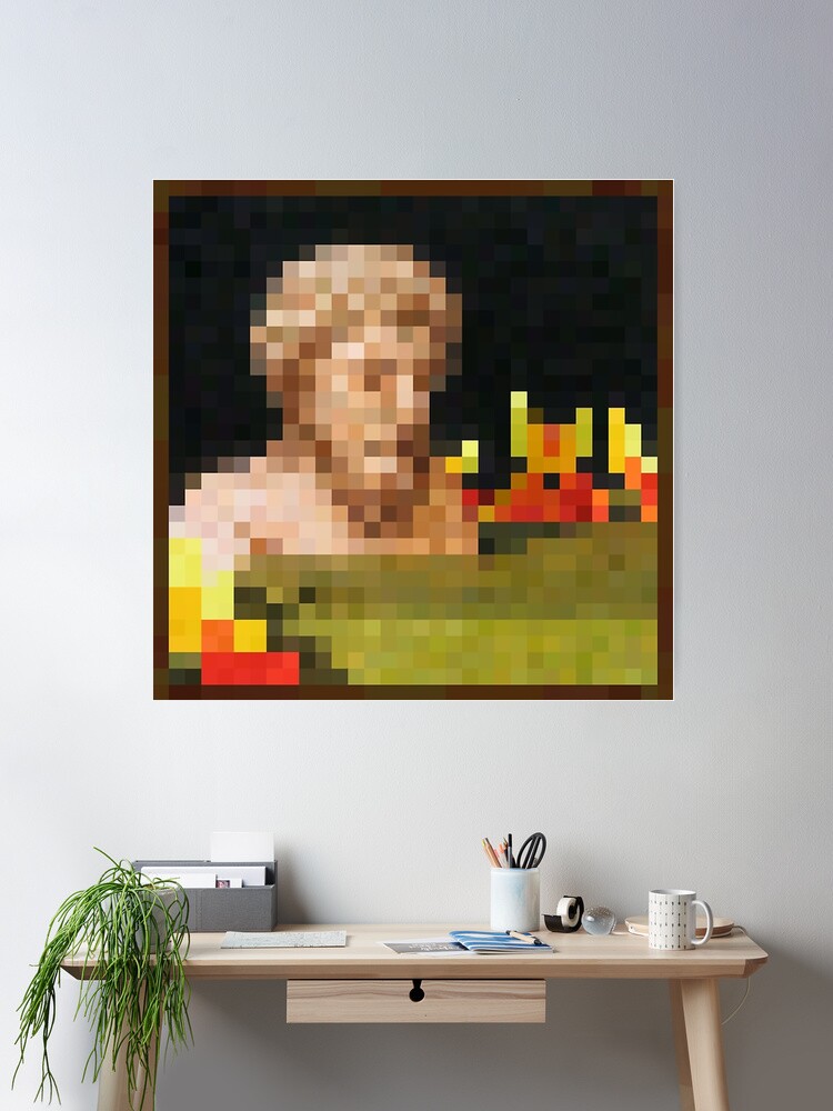 Bust - Minecraft Painting Poster