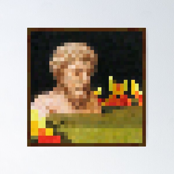 Item preview, Bust - Minecraft Painting designed and sold by ImInvesting.
