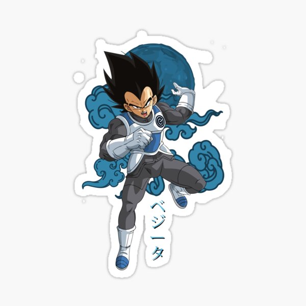 Dragon Ball Sticker Super Sayajin Blue Vegeta Hero Anime Decal