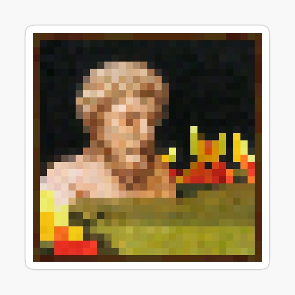 Bust - Minecraft Painting Poster