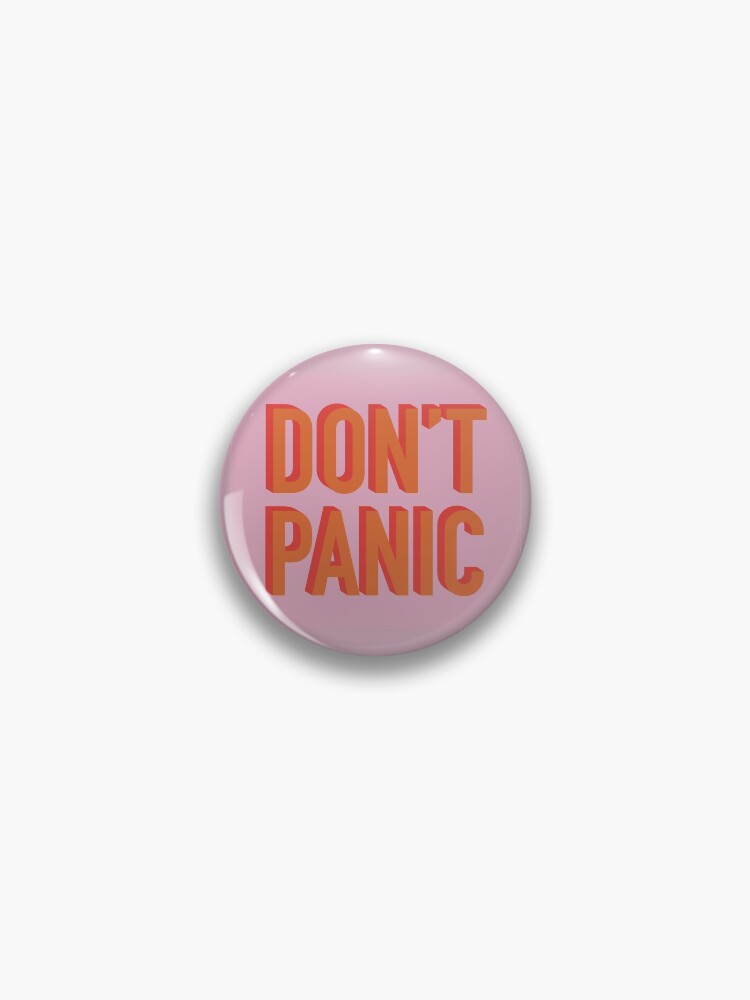 Don't panic The Hitchhiker's Guide to the Galaxy Sticker for Sale