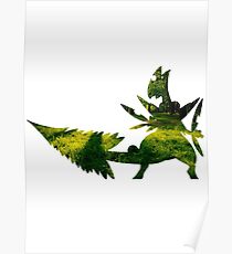 Mega Sceptile used Leaf Storm Poster