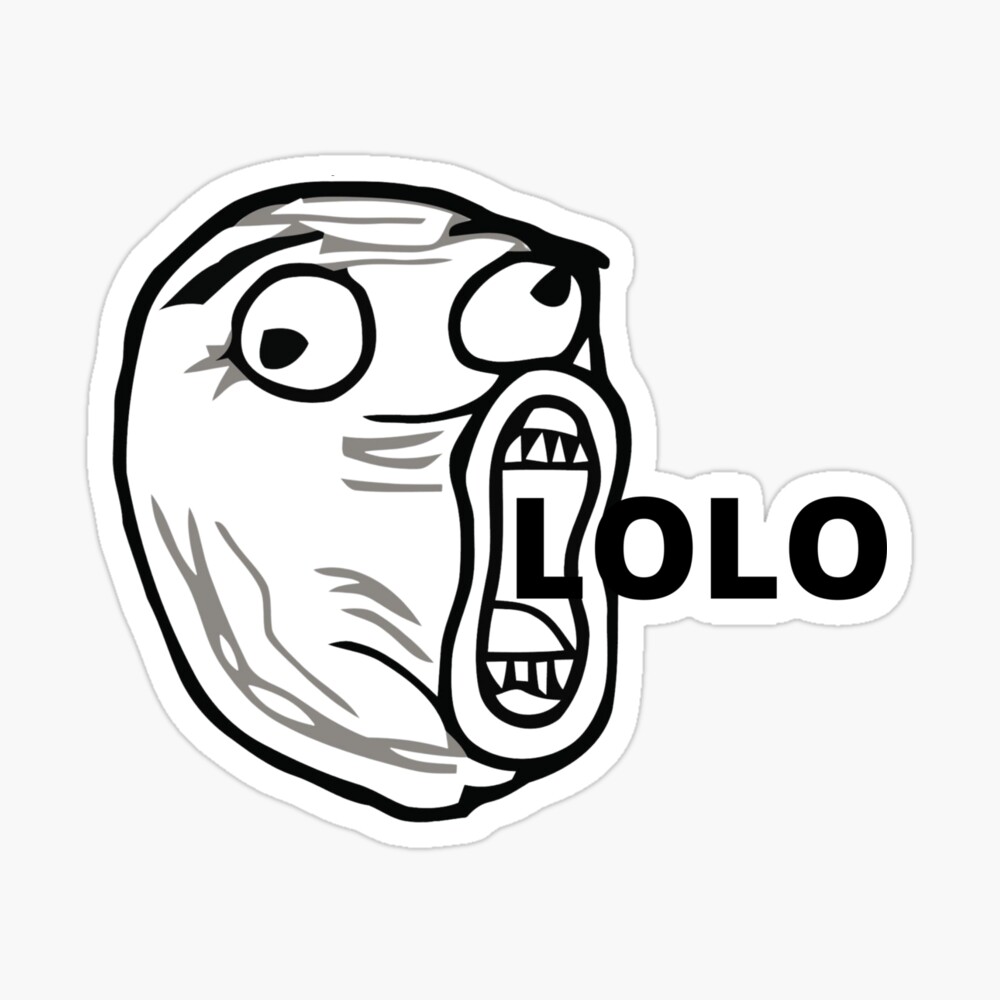 Troll Face LoL - LOL Troll meme face | Poster