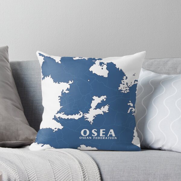 Item preview, Osea Map (Blue and White) designed and sold by enriquepma.