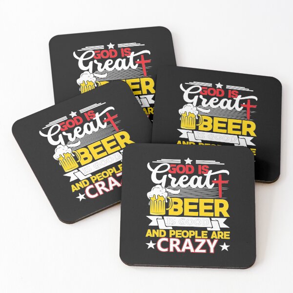 Item preview, God Is Great Beer Is Good And People Are Crazy Gift designed and sold by JaneAdams78.