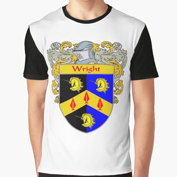Wright Coat of Arms / Wright Family Crest Graphic T-Shirt