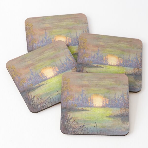 Item preview, Tranquil Evening Lake designed and sold by dabblerinksie.