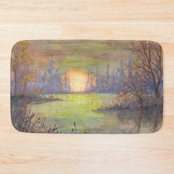 Item preview, Tranquil Evening Lake designed and sold by dabblerinksie.