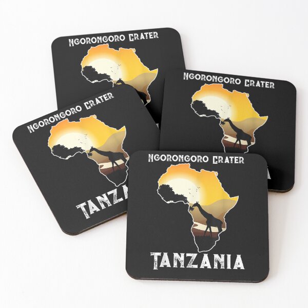 Item preview, Vintage Sunset Giraffe Safari Ngorongoro Crater Tanzania Gift  designed and sold by venitamara.