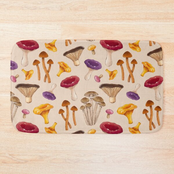 Item preview, Cute Hand Drawn Mushrooms Pattern Fungi Texture designed and sold by SoccaTamam.