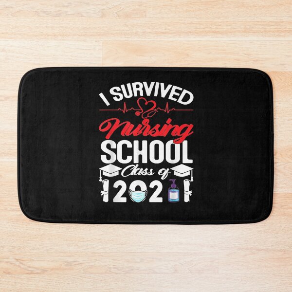 Item preview, I Survived Nursing School 2021 Nurse Graduation Face Mask  designed and sold by mylahKristian.