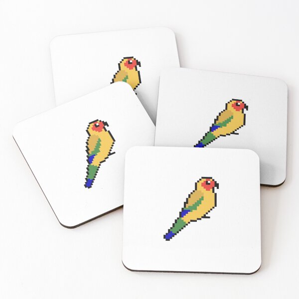 Item preview, Pixel Art Sun Conure designed and sold by Sauropsida.