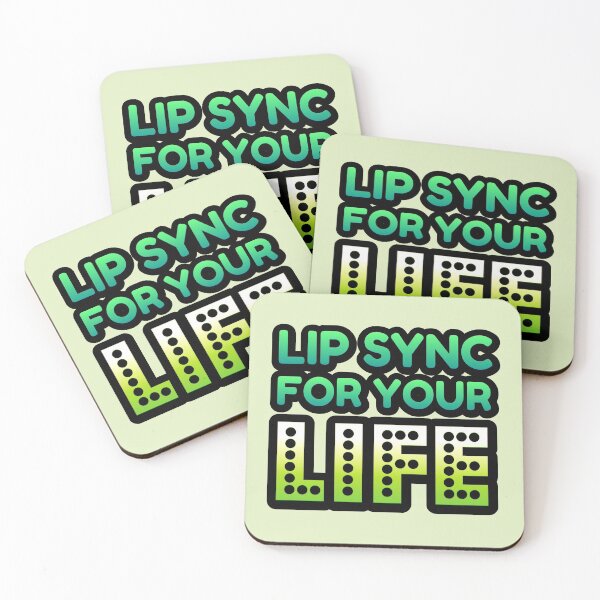 Item preview, Lip Sync For Your Life - blk outline designed and sold by jeyel7.