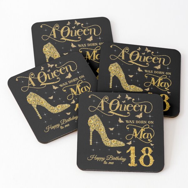 Item preview, A Queen Was Born On May 18 Happy Birthday To Me 18th May Gift  designed and sold by venitamara.